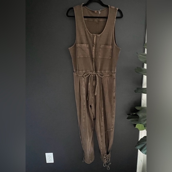 Free People One Billie Jumpsuit Brown Size M - Picture 4 of 8